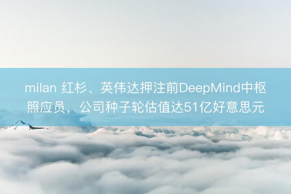 milan 红杉、英伟达押注前DeepMind中枢照应员，公司种子轮估值达51亿好意思元