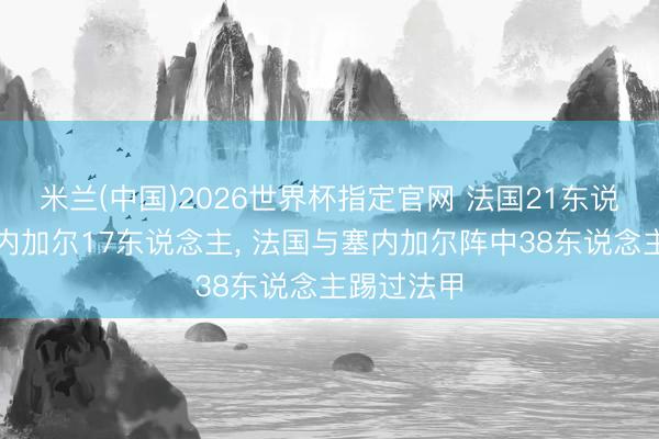 米兰(中国)2026世界杯指定官网 法国21东说念主、塞内加尔17东说念主, 法国与塞内加尔阵中38东说念主踢过法甲